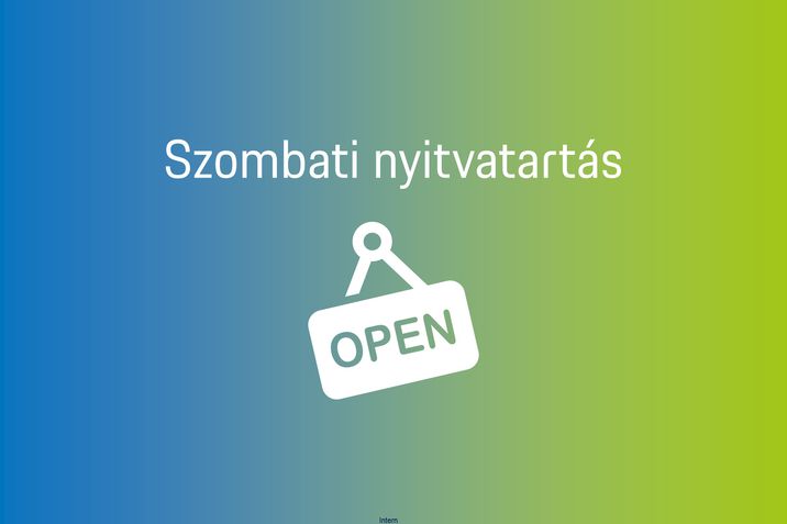 nyitvatartás